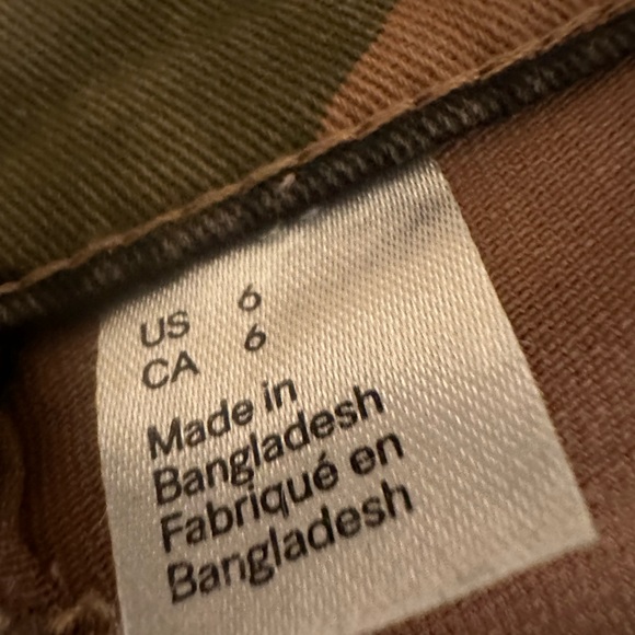 H&M CAMOUFLAGE CARGO PANTS SIZE 6 - Picture 7 of 8